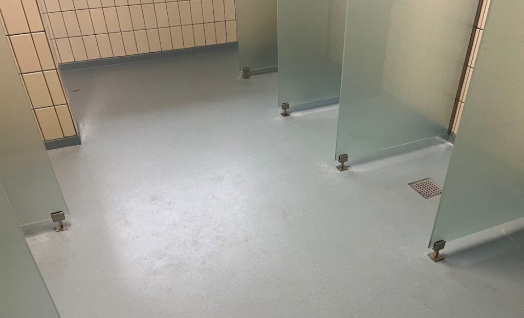 Badområde med PU gulv